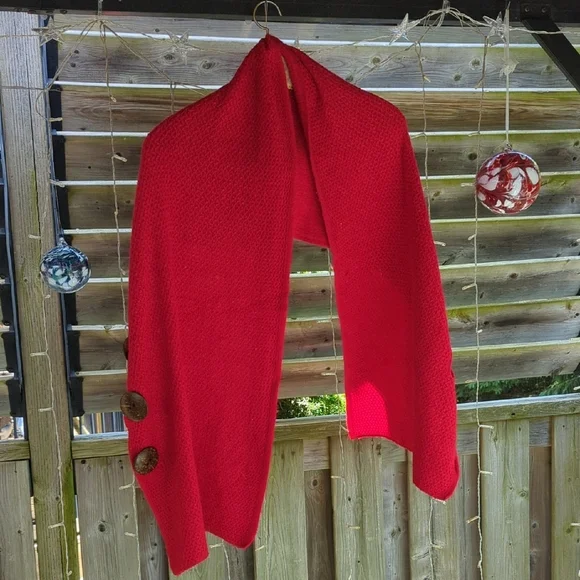 Red Multipurpose Scarf - Picture 3 of 12